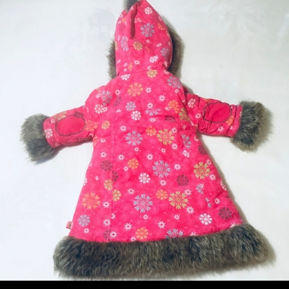 12 Month Old Girl Deux Par Deux Winter Coat - Picture 3 of 4